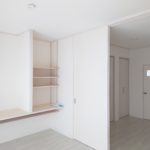 解放感のある大きな間仕切り